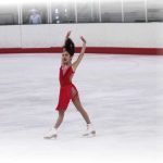 Cheri ice skating at nationals after scoliosis surgery